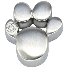 Magnet anhänger pfote silber - magnet,