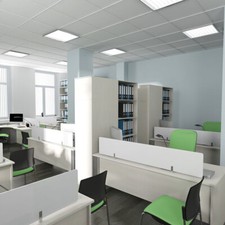 6x Deckenlampe Panel Einbaulampe LED Rasterlampe Tageslichtleuchte 6400K weiß