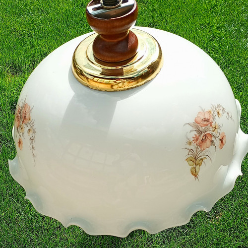 Deckenlampe glas schirm - deckenlampe, weiß