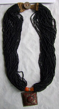 Ethno halskette schwarze - halskette,