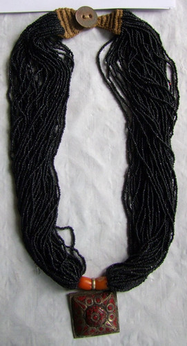 Ethno halskette schwarze - halskette,