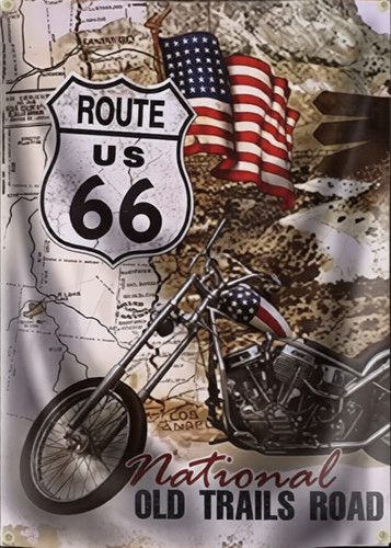 Route biker flagge - route, 66