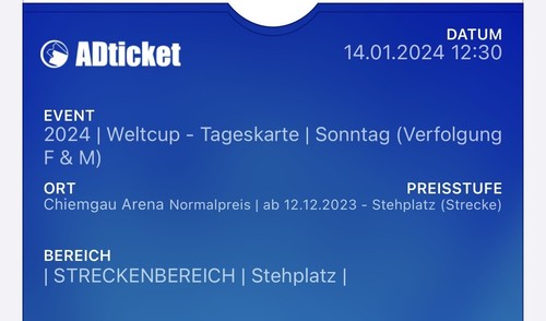 Weltcup biathlon tageskarte - biathlon,