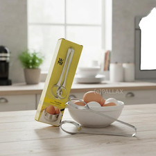 WMF EIERZANGE + BOX  CROMARGAN