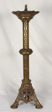 Neogotischer messing leuchter - neogotischer,