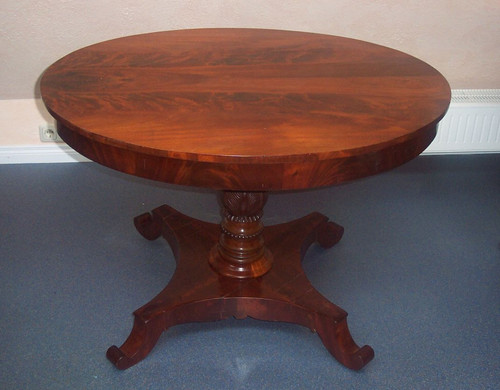 Tisch oval biedermeiner - tisch,