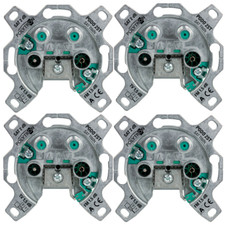 4x 4 Fach Sat Dose Kabel Dose