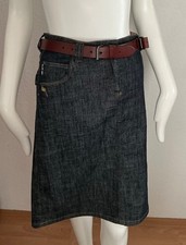 Burberry London Jeansrock Minirock mit Leder Gürtel NP875€