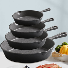 4-tlg Gusseisenpfanne Set