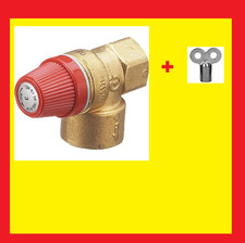 Sicherheitsventil  für Vaillant Gasthermen VC VCW VK GP 120 + Entlüftungschlüßel