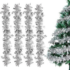 Girlande Weinachten Silber, 4