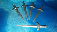 Playmobil Ritter 5 x Schwert Langschwert silber Set top