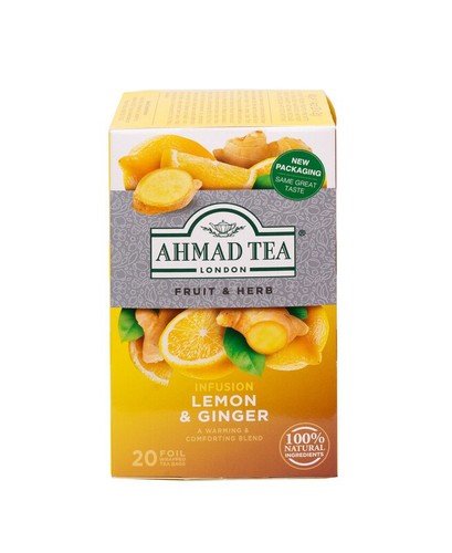 Ahmad tea lemon ginger - lemon,