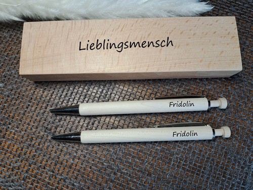 Holzkugelschreiber mit gravur - holzkugelschreiber,