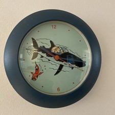 Hergé : Tim und Struppi Wanduhr Uhr aus Japan ca 19cm Ohne Funktion!