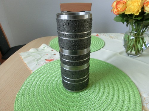 Blumenvase aus edelstahl - aus,