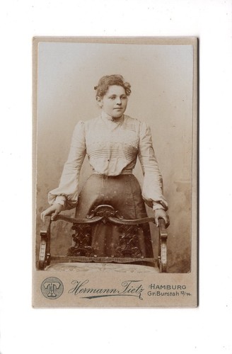 Cdv foto damenportrait - damenportrait, feine
