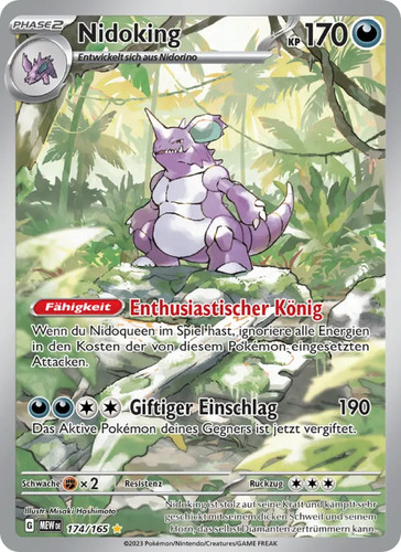 Pokemon karte nidoking - karte,