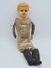 Antike Schutz Marke Deutsche Puppe Nr. 9 Schildkrötenmarke mit Stoffkoffer