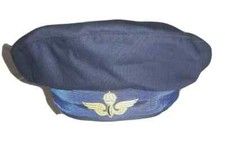 Schweden leichte dunkelblaue Damenmütze der schwedischen Staatsbahn SJ blau.