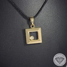 Wert 1350 € Solitär Brillant Anhänger 750er/18 Karat Gelb Gold Länge 1,5 cm xxyy