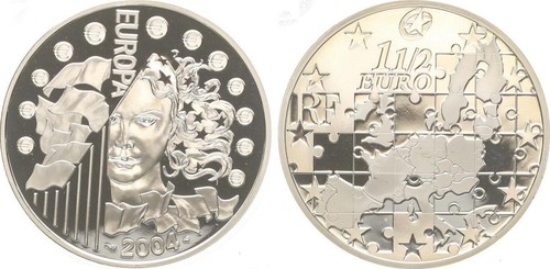 Frankreich euro silber - frankreich, 1