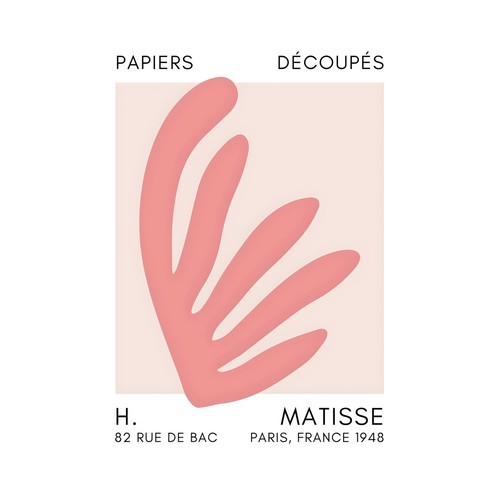 Rosa abstrakter matisse - rosa,
