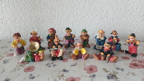 Kleine clown figuren - 12,