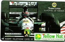 Japan tolle schöne private Telefonkarte : Mika Hakkinen im Lotus 102 b Formel 1