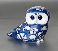 Porzellan Figur Eule, Villeroy & Boch, Serie Gallo, L.~ 17,5cm,~ 570g,~ Vintage