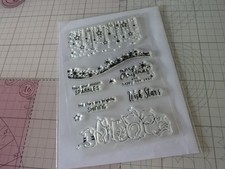 Stempelset - DinA 6 groß- Sternenbordüre / Tiere /Englischsprachig