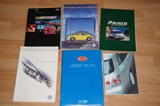 Konvolut Auto- Pressemappen, 99/2000er Jahre Bugatti , VW , Mini Cooper etc.