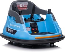 12V Kinder Elektroauto 2,4G Fernbedienung 360° Drehbar Autoscooter Blau für 3-6