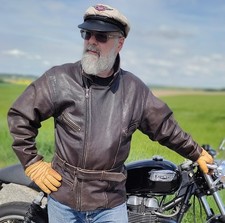 Motorrad Lederjacke L festes