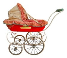 Puppenwagen Kinderwagen migliorati Serie Milchi Poussette 1979 Toprar!