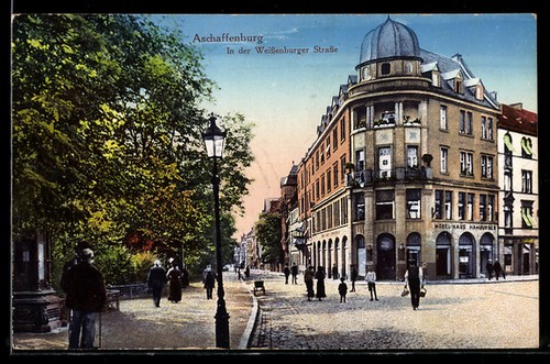 Ansichtskarte aschaffenburg - ansichtskarte,