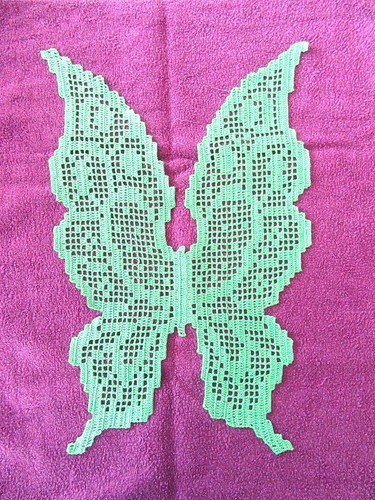 Tischdecke schmetterling grün - tischdecke,