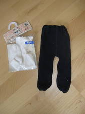 Stolle 2 mal Puppenkleidung Gr. ca. 40 cm Hose Strumpfhose  blau und weiß