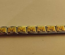 Italian Charms Buchstabe M - 9-mm Module Edelstahl auch für Nomination