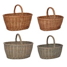 UNUS® Weidenkorb Picknickkorb Einkaufskorb Henkelkorb