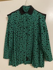 Vintage-Einzelstück 80er-Jahre Bluse mit Polka Dots Größe 38 Top Zustand