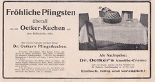 Dr. Oetker Werbung / Reklame 1910  Dr. A. Oetker -Fabrik - Bielefeld
