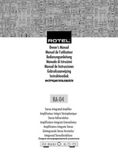 Bedienungsanleitung-Operating Instructions für Rotel RA-04 