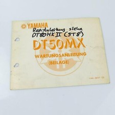 Yamaha DT 50 MX Werkstatthandbuch Handbuch Reparaturanleitung Zusatz 1 A7738