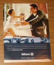 Seltene Werbung ALLIANZ Altersvorsorge - Kleinkind mit Windel 2001