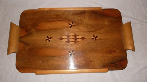 Art deco tablett intarsiert - deco,