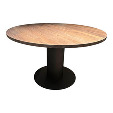 Bert Plantagie Esstisch Oval Platte Nuss Knorrig Heel Geölt Gestell Schwarz 