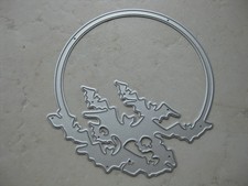 Kreis mit Fledermäusen Stanzschablone Stanze Halloween