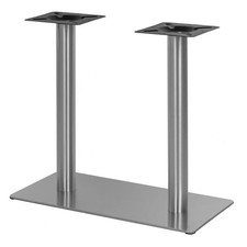 Edelstahl Doppel Tischgestell Untergestell Tischfuß Bistro Gastro Tisch Onpira®