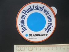 BLAUPUNKT BOSCH Gruppe In einem Punkt sind... Sticker Aufkleber Reklame Werbung